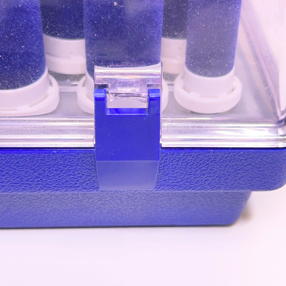 Clairol K-40 Aqua-Curl Steam Hairsetter Blue 20 Velvety Rollers Vintage 1992 - Picture 12 of 16